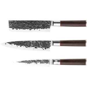 Messerset – GESCHMIEDET – BRUTE – Japanischer 440C-Stahl – Griff au...