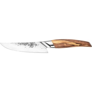 Kochmesser – GESCHMIEDET – KATAI – VG10-Stahl – Griff aus Wurzelholz – 16 cm lang