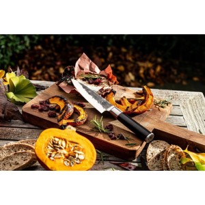 Couteau du chef - FORGED - SEBRA - Acier japonais 440C - Manche en bois Dalbergia - L 16 cm