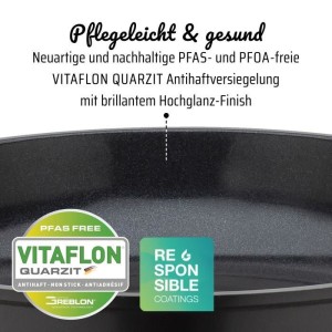 Cast aluminum frying pan - GSW - NATURAL FIT - 20 cm - 100% recycled without PFAS - Induction