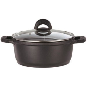 Aluguss Auflaufform - GSW - SILCOGUSS - 28 cm - Induktion - Schwarz...