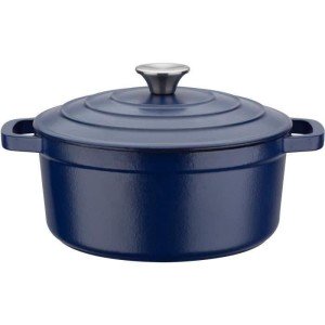 GSW - Blue Magic - Stockpot - Ø 20 cm - Cast iron - Blue - All heat...