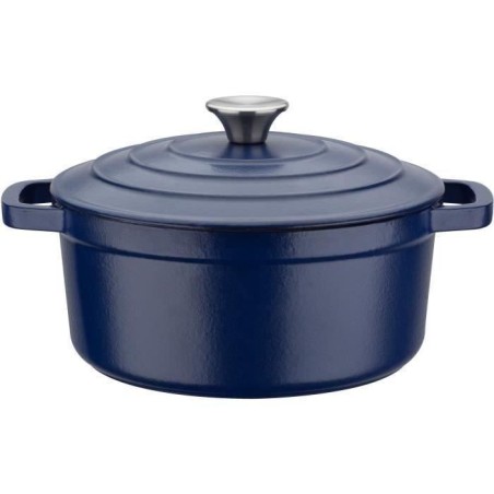 GSW - Blue Magic - Stockpot - Ø 20 cm - Cast iron - Blue - All heat sources including induction