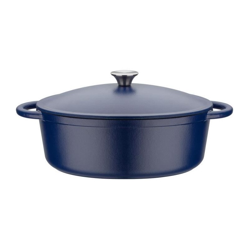 GSW - Blue Magic - Cocotte - 33 x 26 cm - Cast iron - Blue - All heat sources including induction