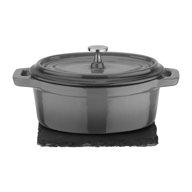 Mini Cocotte - GSW - 718301 - Fonte d'acier massive - Induction - Gris anthracite
