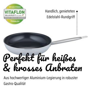 Profi-Bratpfanne - GSW - PRO BASIC - 28 cm - Induktion - Dickes ges...