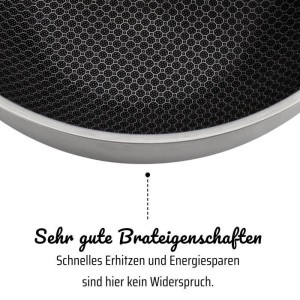 GSW Wok pro with lid - Ø 32 cm - 3-PLY bottom - Riveted handle - Stainless steel - All heat sources including induction