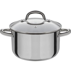 Batterie de cuisine 4 pcs - GSW - MONTREAL - 3 marmites et 1 poele - Induction - Acier inoxydable