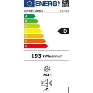 Gefrierschrank - HOTPOINT - UH8F3DXI - 263 L - 5 Schubladen - Klasse D - Edelstahl