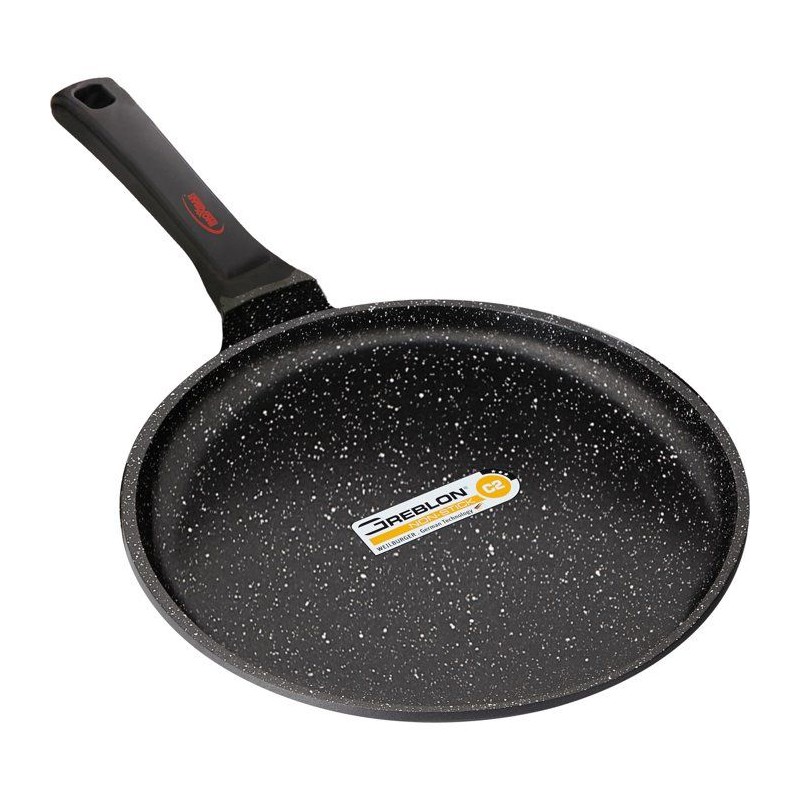 Poele a crepes - INOXIBAR - Ø 26 cm - Anti-adhésif - Tous feux dont induction - Noir