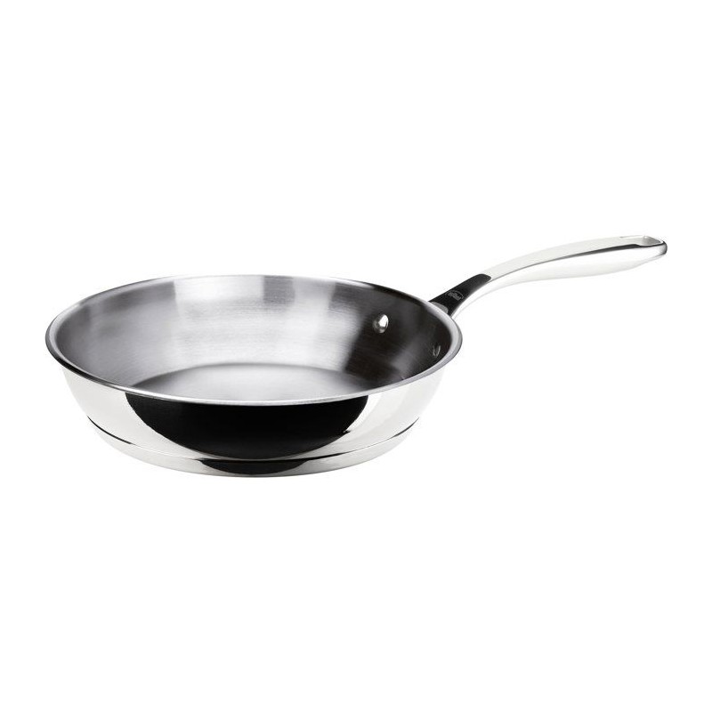 Poele - INOXIBAR - Ø 26 cm - Manche ergonomique - Tous feux dont induction - Inox