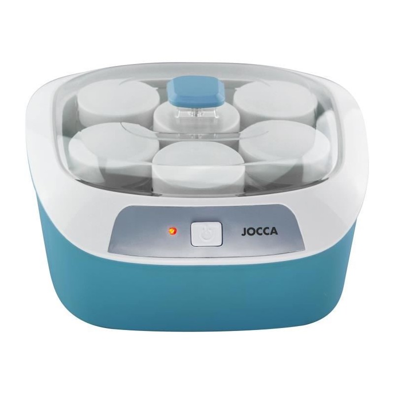 Joghurtbereiter - JOCCA - 1575 - 6 Töpfe - Blau und Weiß |  Eismasc...