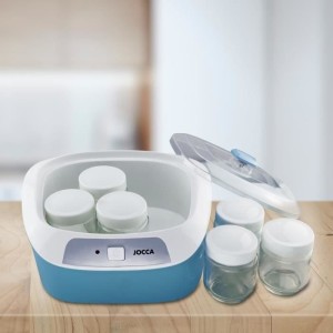 Yogurt maker - JOCCA - 1575 - 6 pots - Blue and white