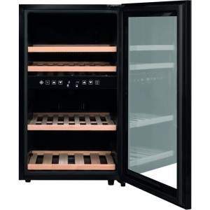 Weinschrank - LA SOMMELIERE - SLS45DZ - 45 Flaschen - Glastür - Klasse G - Schwarz