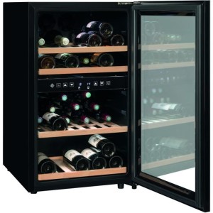 Weinschrank - LA SOMMELIERE - SLS45DZ - 45 Flaschen - Glastür - Klasse G - Schwarz