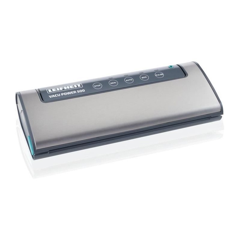 Machine de mise sous vide alimentaire - LEIFHEIT 500 Vacu Power 3236 - 10 sacs inclus - Gris