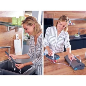 Machine de mise sous vide alimentaire - LEIFHEIT 500 Vacu Power 3236 - 10 sacs inclus - Gris