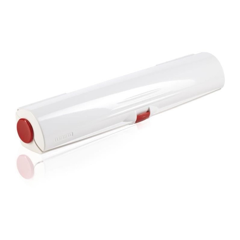 Dérouleur coupe-film Leifheit Perfect Cut 23051, coupe-film étirable pour film alimentaire et papier aluminium de max. 33 cm,