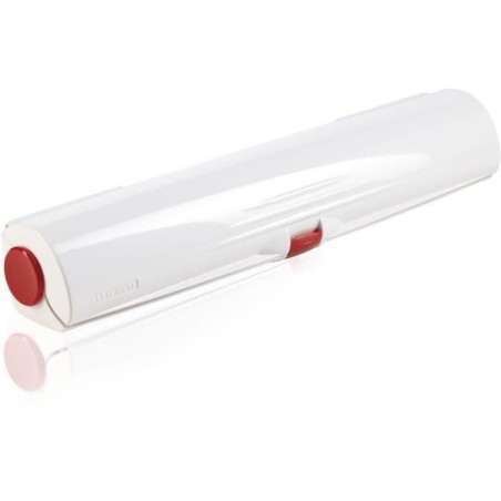 Dérouleur coupe-film Leifheit Perfect Cut 23051, coupe-film étirable pour film alimentaire et papier aluminium de max. 33 cm,