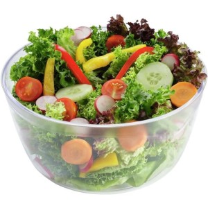 Essoreuse a salade Leifheit Trend 23069 - capacité de 4L - poignée ergonomique et mécanisme d'essorage a manivelle - blanc et