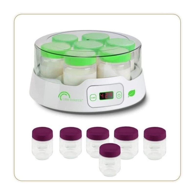 Yogurt maker - LITTLE BALANCE - Digital - 7 pots + 6 additional pots