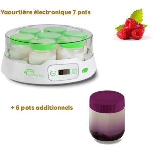 Joghurtbereiter - LITTLE BALANCE - Digital - 7 Töpfe + 6 zusätzliche Töpfe