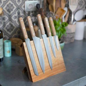 5er Messerset - LIVOO - MEC136 - 20 bis 32,5 cm - Klinge aus rostfr...