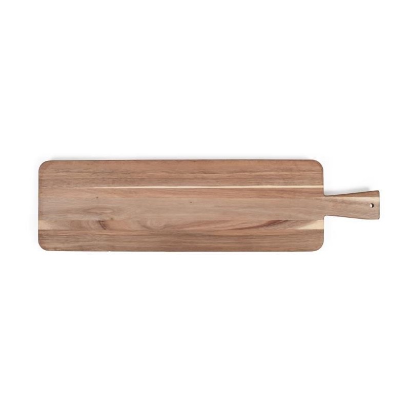 Maxi planche apéritive - LIVOO - MES151 - Bois acacia FSC - 75 x 19,5 cm - Pieds en bois