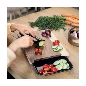 Schneidebrett - LIVOO - MES155 - FSC-Akazienholz - 36,5 x 27,5 cm -...