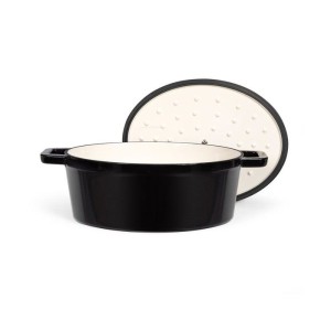 Oval casserole dish - Livoo - MEP129N - Black