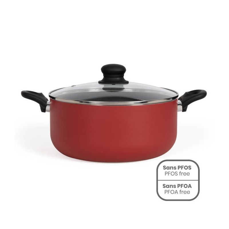 Faitout 28 cm - Livoo - MEP151R - Rouge