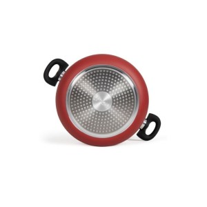 28 cm Dutch oven - LIVOO - MEP151R - Non-stick without PFOA or PFOS - Silicone handles - Suitable for all hobs including inducti
