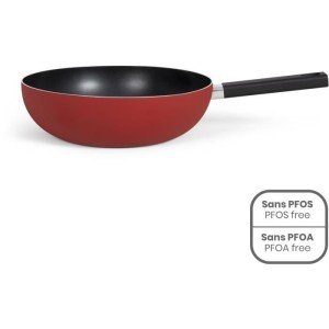 Premier Chef - Wok 32 cm - LIVOO - MEP156R - Antihaftbeschichtung o...