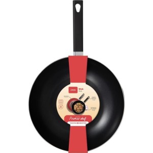 Wok - LIVOO - MEP156R - 32 cm - Antiadhésif sans PFOA ni PFOS - Manche silicone - Tous feux dont induction