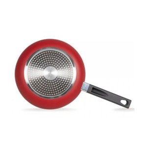 Sauteuse - LIVOO MEP153R - 26 cm - Antiadhésif sans PFOA ni PFOS - Poignée silicone - Tous feux dont induction - Rouge