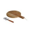 Pizza set - LIVOO - MES158 - Acacia wood - 30 x 45 cm - 1 pizza cut...