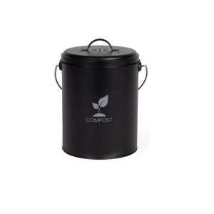 Livoo 6L Black Kitchen Compost Bucket - MES154N