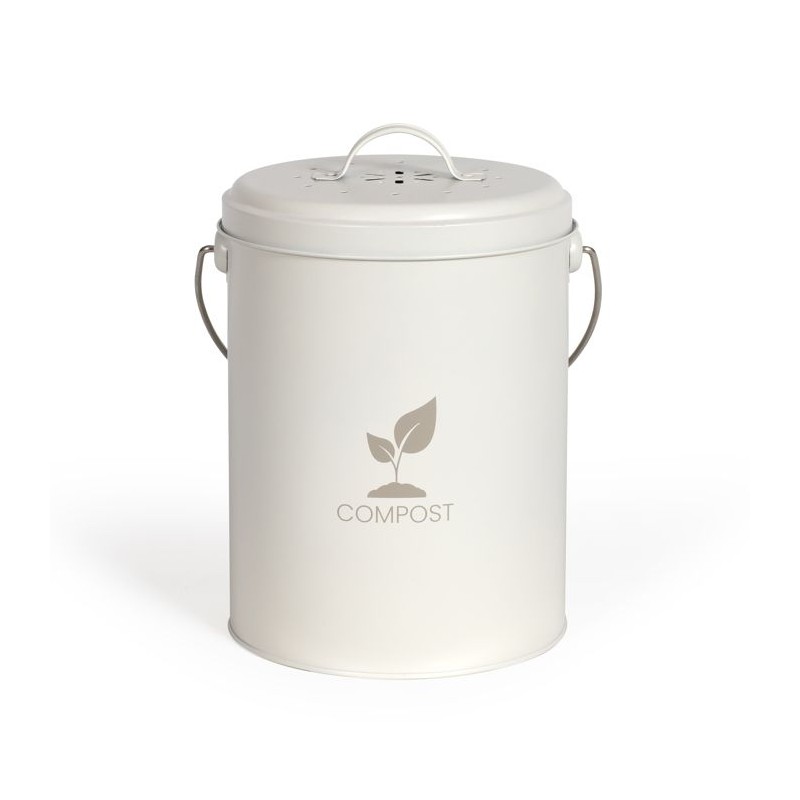 Livoo Cream Kitchen Compost Bucket 6L - MES154C