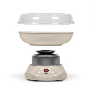 Machine a barbe a papa - LIVOO - DOM468C - 450W - Cuve et couvercle amovibles - Cuillere doseuse et 10 sticks en bambou inclus