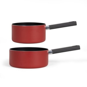 Set of 2 saucepans - LIVOO - MEP154R - Non-stick without PFOA or PF...