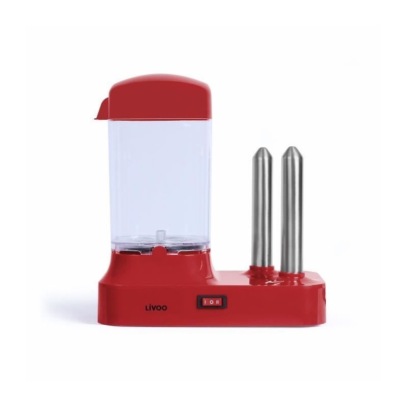 Machine a hot-dog - LIVOO - DOC238RC - 340W - Jusqu'a 6 saucisses - Cuisson vapeur - Cuisson 15 minutes - Comptatible lave-vaiss