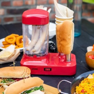 Machine a hot-dog - LIVOO - DOC238RC - 340W - Jusqu'a 6 saucisses - Cuisson vapeur - Cuisson 15 minutes - Comptatible lave-vaiss