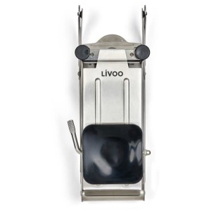 Coupe-frites - LIVOO - MEN410 - Acier inoxydable - 2 grilles - Pieds antidérapants et ventouse - Grilles compatible lave-vaisse