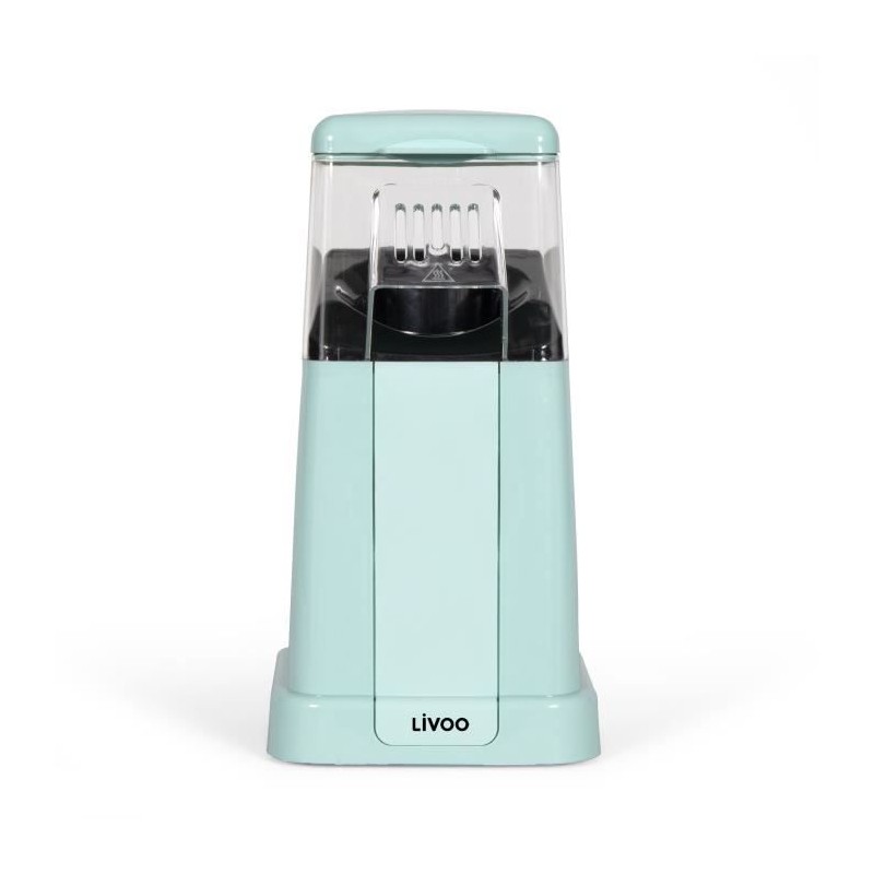 Machine a pop-corn - LIVOO - DOM497 - 1200W - 100g de mais - Arret automatique - Couvercle doseur - Protection contre la surchau