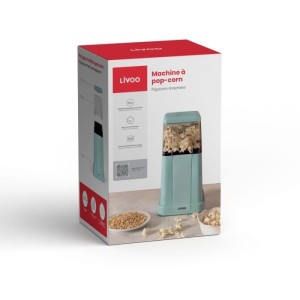 Popcornmaschine – LIVOO – DOM497 – 1200 W – bis zu 100 g Getreide – Blau