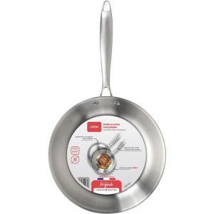 Brigade - Bratpfanne aus Edelstahl 20 cm - LIVOO - MEP157 - Dreifac...