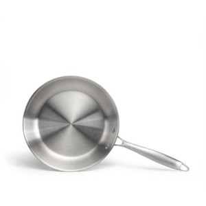 Poele Acier inoxydable 18/10 Triply Brigade 24 cm - LIVOO - MEP158 - Tous feux dont induction - Made in France