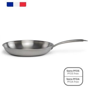 Brigade - 28 cm stainless steel frying pan - LIVOO - MEP159 - Tripl...