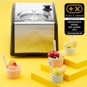 Sorbetiere Yaourtiere - MEDION MD18387 – 150W – de -18 a -35°C – 1,5L de glace – Écran LCD – Noir/Alu