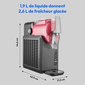 MEDION Eis- und Slushed-Getränkeautomat – MD12090 – 2,6 l Fassungsvermögen – 5 Programme – 200 W